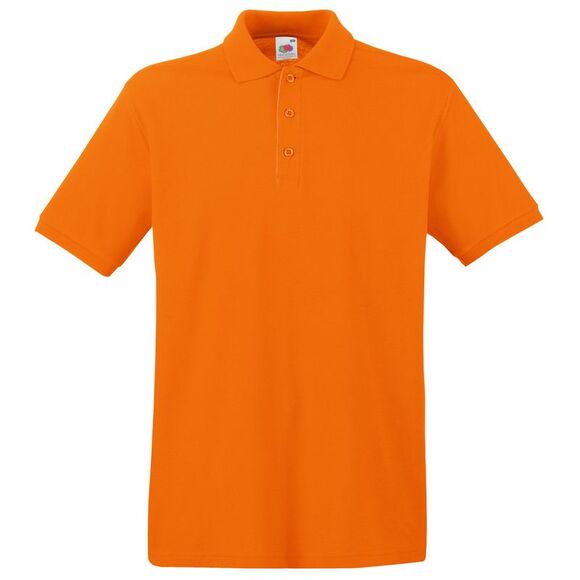 Fruit Of The Loom  Mens Polo Shirt / Orange - Picture 1 of 2